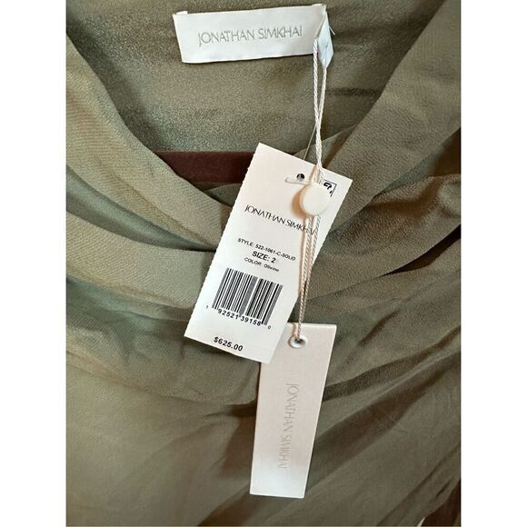 JONATHAN SIMKHAI BRYANNA MIDI DRESS Size 2 - Picture 8 of 9